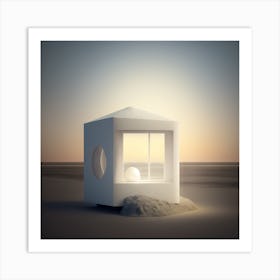 House On The Beach Shore Art Print