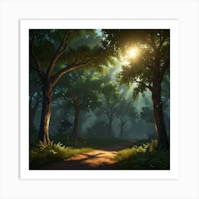 Forest Path 6 Art Print