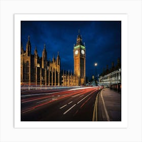 Big Ben At Night 2 Art Print