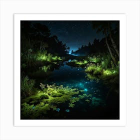 Night Flora Art Print