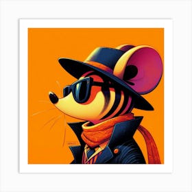 Mouse In A Hat 1 Art Print