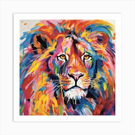 Lion Painting 3 Art Print