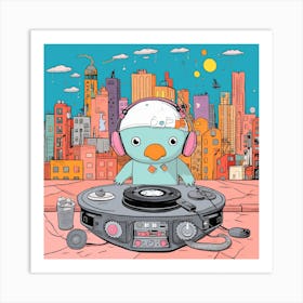 Dj Bird 1 Art Print