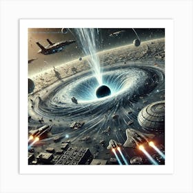 Event Horizon Bomb Converted Art Print