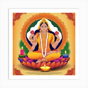 Hindu Goddess Art Print