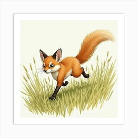 Fox Illustration Art Print