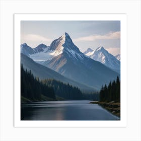 1000013928 Snow on mountain tops Art Print