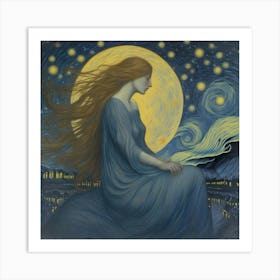 Méditation Nocturne  Art Print