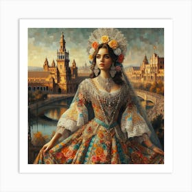 beautiful lady80 Art Print