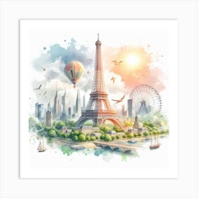 Eiffel Tower 2 Art Print