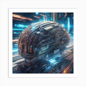 Futuristic City 15 Art Print