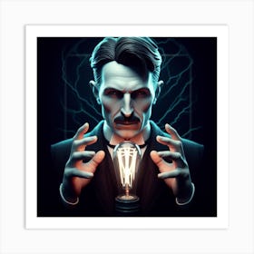 Nicolas Tesla Art Print