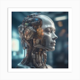 Cyborg Woman 96 Art Print