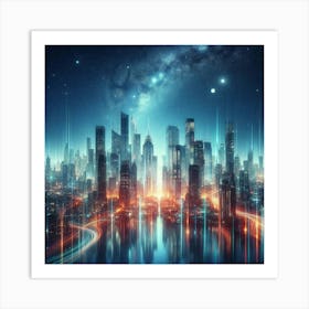 Futuristic Cityscape 29 Art Print