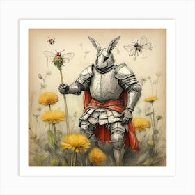 Bunny Knight Art Print