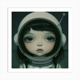 Space Girl 1 Art Print