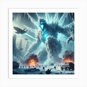 Glacius Ice Spike Attack 1 Art Print