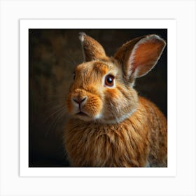 Rabbit Portrait Art Print