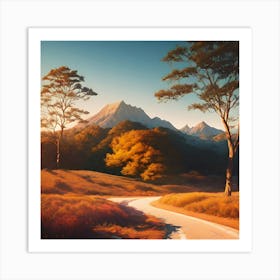 Road In The Mountains Art Print