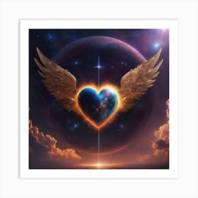 Heart With Wings Art Print