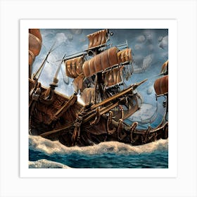 Pirate Ship 2 Art Print