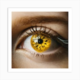 Yellow Eye 1 Art Print