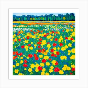 Field Of Flowers Art Print