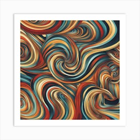 Abstract Swirls Art Print