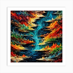 River Of Fire Art Print