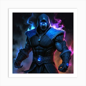 Sub Zero From Mortal Kombat Art Print