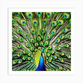 Peacock Feathers 4 Art Print