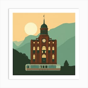 Train Station Art Print