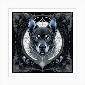 Wolf Dog Art Print