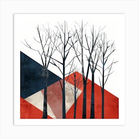 Bare Trees Art Print