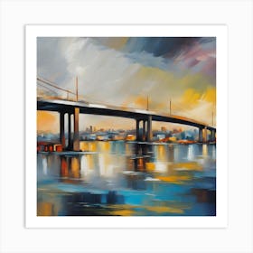 Bridge Over Water Art Print