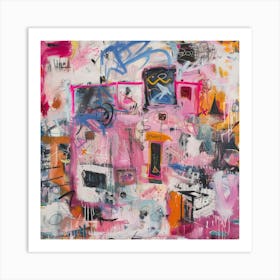 Pink House 14 Art Print