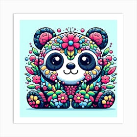 Sugar Skull Panda Art Print