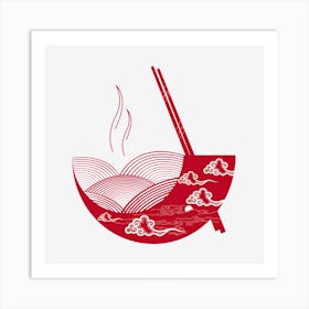 Ramen Pasta Noodle Food Art Print