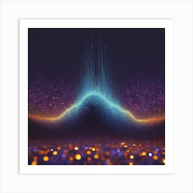 Arc waves Art Print