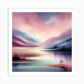 Sunset In The Glens Art Print