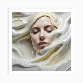 Creamy Waves Art Print