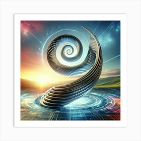 Spiral - Spiral Stock Videos & Royalty-Free Footage Art Print