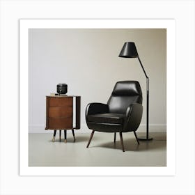 Chair And A Lamp Art Print