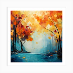 Autumn Trees Art Print