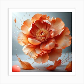 Peony Flower Art Print