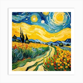 Starry Day Art Print