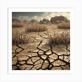 Dry Landscape Art Print