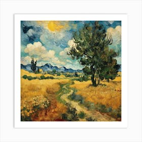 Landscape Vincent Van Gogh Art Print 0 Art Print