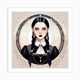 Wednesday Adams 4 Art Print