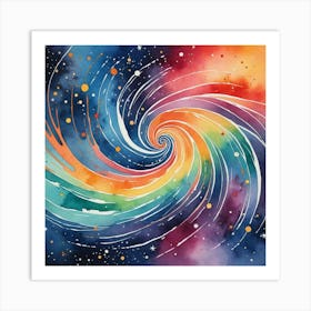 Galaxy Painting 2 Art Print